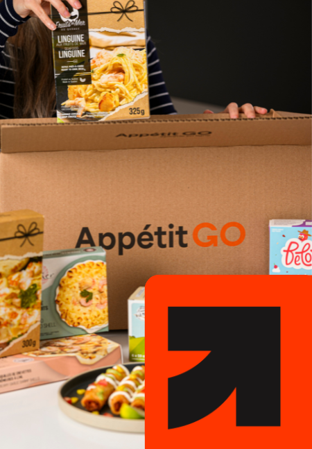 Image de nos produits, vendus par appétitgo avec son carton de livraison.